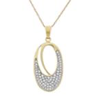 Womens 1/3 Ct. T.w. Genuine White Diamond Pendant Necklace