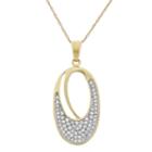 Womens 1/3 Ct. T.w. Genuine White Diamond Pendant Necklace