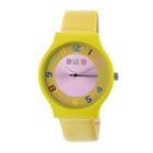 Crayo Unisex Yellow Strap Watch-cracr4604