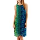R & K Originals Sleeveless Chiffon Trapeze Dress