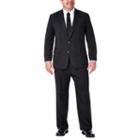 Haggar Stripe Classic Fit Stretch Suit Jacket-big And Tall