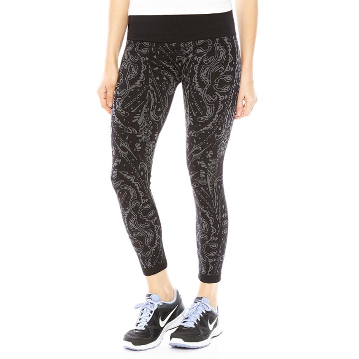 Mixit&trade; Paisley Print Banded Leggings