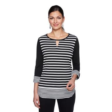 Lark Lane Roll Tab French Terry Tunic