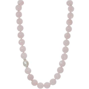 Rox By Alexa Genuine Rose Quartz Necklace