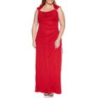 Scarlett Sleeveless Embellished Evening Gown-plus