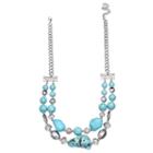 Mixit Clr 0717 Lt Blue Womens Beaded Necklace