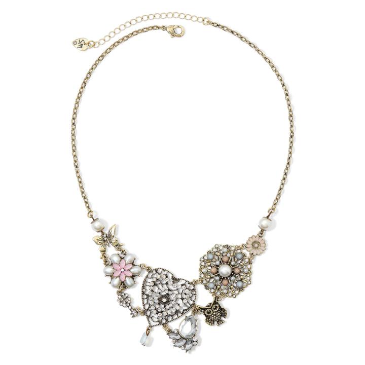 Messages From The Heart By Sandra Magsamen Cubic Zirconia Statement Necklace