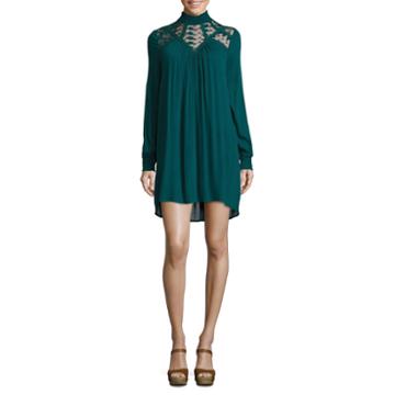 Hint Of Mint Lace A-line Dress