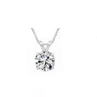 Swarovski Womens White Zirconia 10k Gold Pendant Necklace