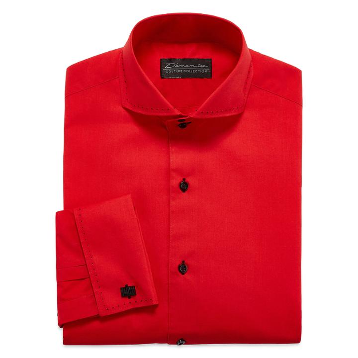 D'amante Modern French Cuff Long Sleeve Dress Shirt