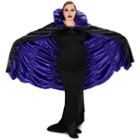Purple & Black Reversible Adult Plus Cape