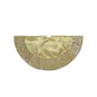 20 Gold Satin Mini Christmas Tree Skirt With Metallic Trim