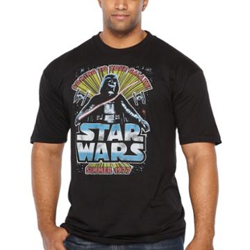 Starwars Summer Seventy Short Sleeve Graphic T-shirt-big And Tall