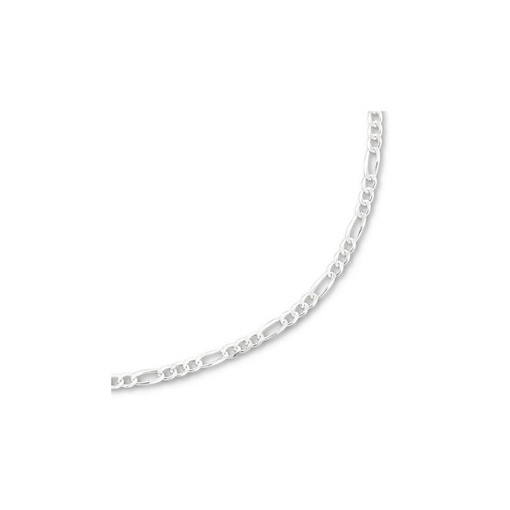 Made In Italy Silver 20 3.2mm Figaro Chain