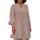 R & M Richards 3/4-sleeve Duster Jacket Dress - Plus