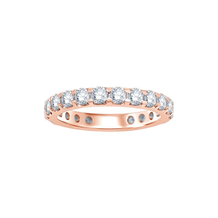 2 Ct. T.w. Diamond 14k Rose Gold Eternity Band