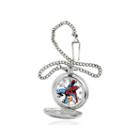 Marvel Spider-man Mens Silver-tone Pocket Watch