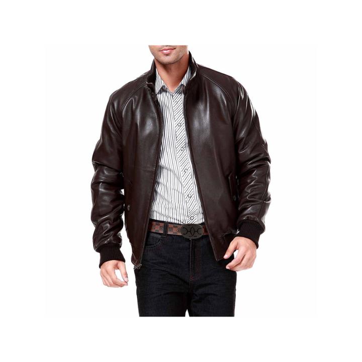 Wwii Lambskin Leather Leather Bomber Jacket Tall