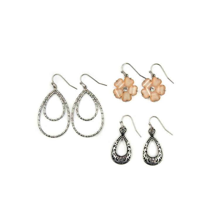 Arizona 6-pc. White Earring Sets