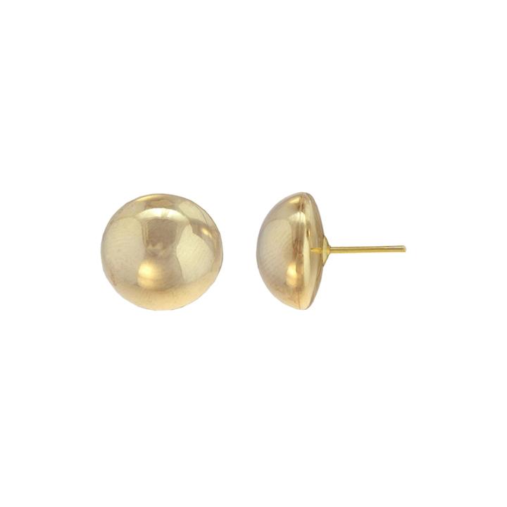 Prestige Gold&trade; 14k Yellow Gold Over Resin Ball Stud Earrings