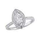 Womens 3/4 Ct. T.w. Marquise White Diamond 14k Gold Engagement Ring