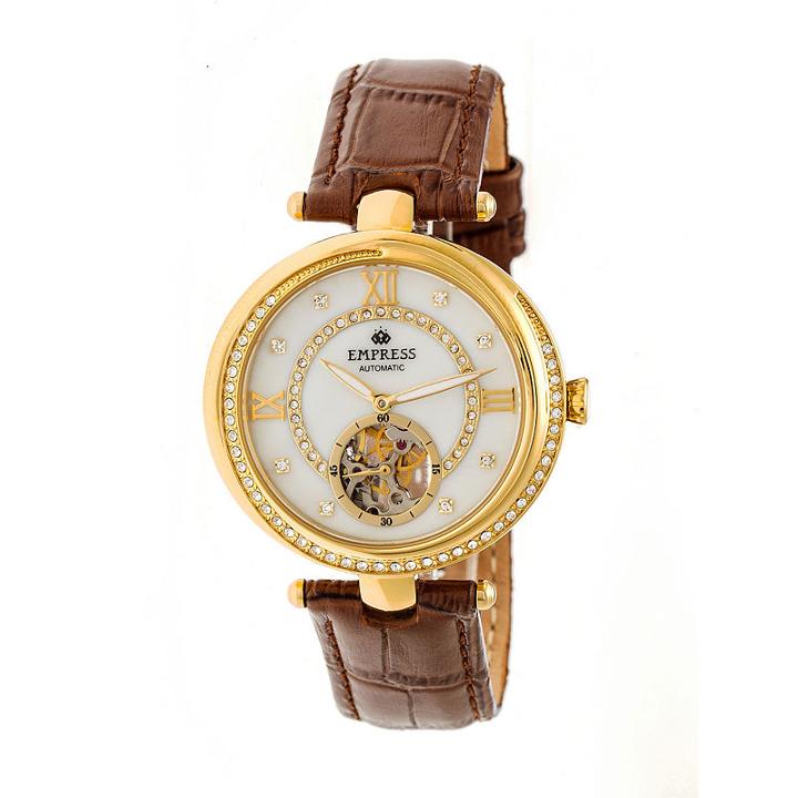 Empress Unisex Brown Strap Watch-empem2104