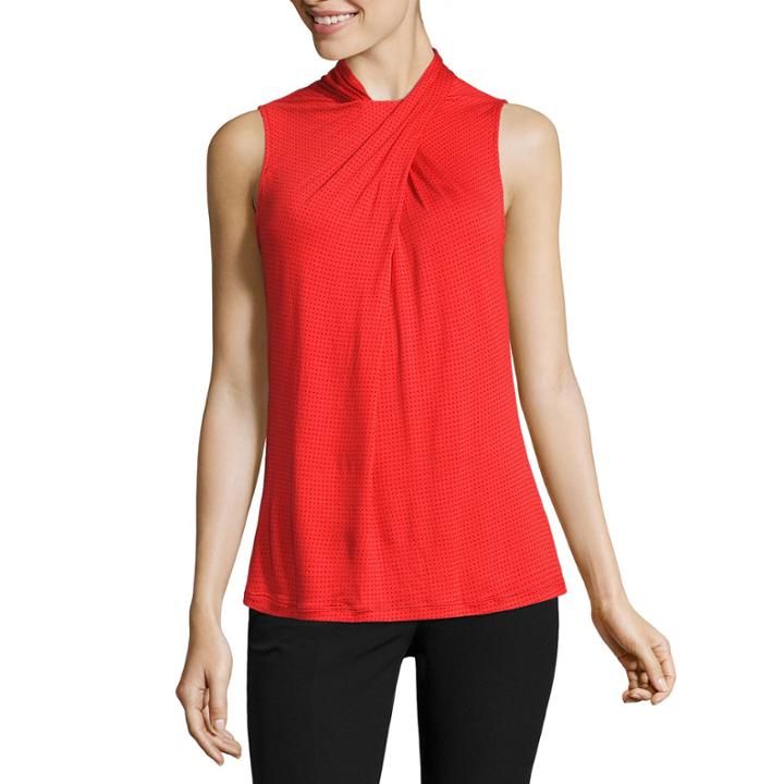 Worthington Sleeveless Twist Neck Tank