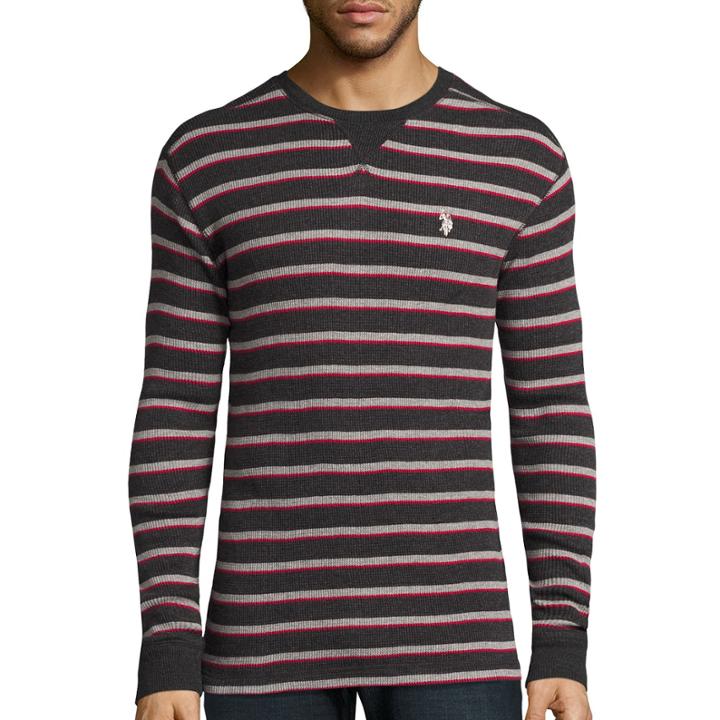 U.s. Polo Assn. Long-sleeve Striped Thermal Shirt