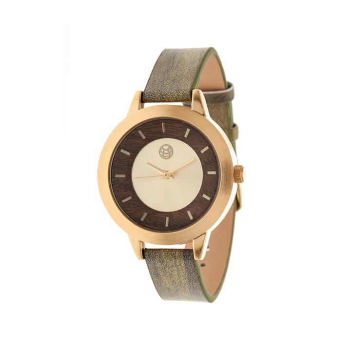 Earth Wood Autumn Olive Strap Watch Ethew3004