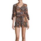 Belle + Sky Ruffle Short Sleeve Romper
