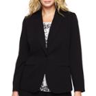 Liz Claiborne One-button Peak Label Blazer - Plus