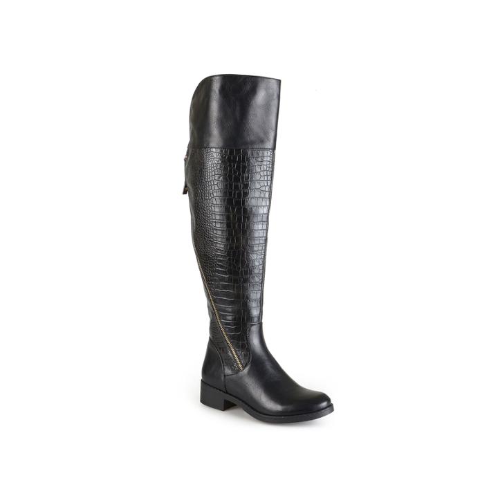 Journee Collection Womens Plica Boots - Wide Calf