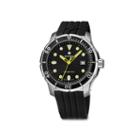 Swiza Tetis Mens Black And Yellow Silicone Watch