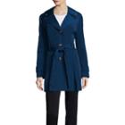 Liz Claiborne Double Collar Belted Trench Coat