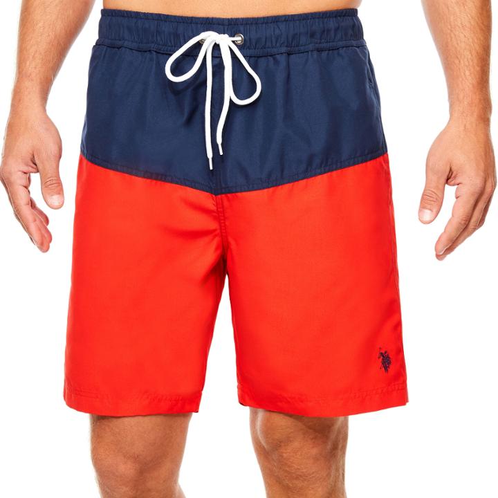 Uspa Color Blocked Contrast Swim Short