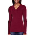 Love By Design Long-sleeve Ribbed V-neck Sweater