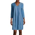 Stylus&trade; 3/4-sleeve Tunic Dress - Tall