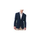 Men's Dark Wool And Polyester Classic Fit Blazer