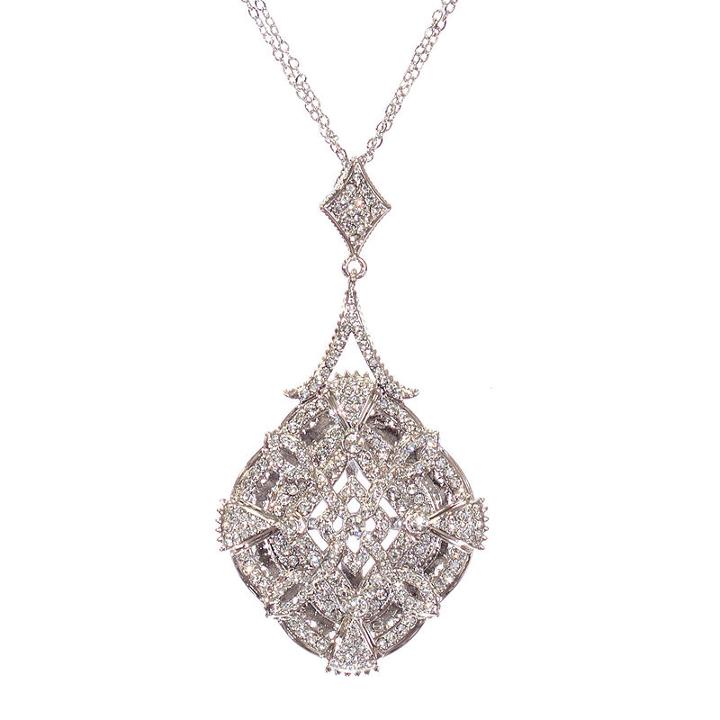 Telio! By Doris Panos Anastasia Silver-tone Pendant Necklace