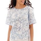 Worthington Short-sleeve Organza Blouse - Petite