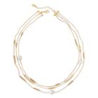 Monet Multi-strand Gold-tone Necklace