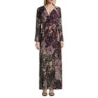 Weslee Rose Long Sleeve Wrap Boho Maxi