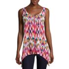 St. John's Bay Shark-bite Tank Top - Tall
