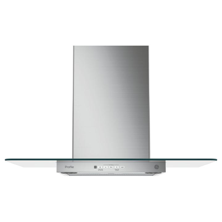 Ge Profile&trade; Wall-mount Chimney Range Hood With Glass Canopy - Pvw7301sjss