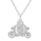 Disney Sterling Silver Carriage Pendant Necklace
