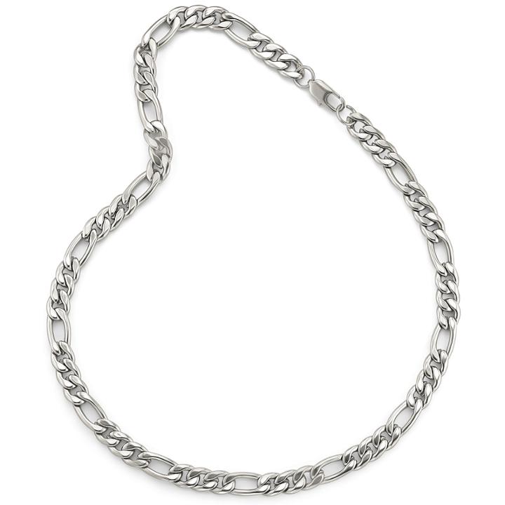 Men's 22 9.5mm Figaro Chain In Stainless Steel