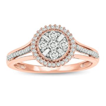 Promise My Love Womens 1/3 Ct. T.w. Genuine Diamond White Promise Ring