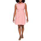 R & K Originals Sleeveless Stripe A-line Dress-petites