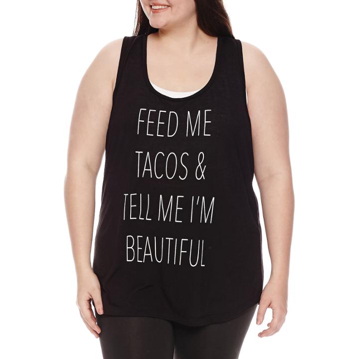 Chin-up Tank Top-juniors Plus
