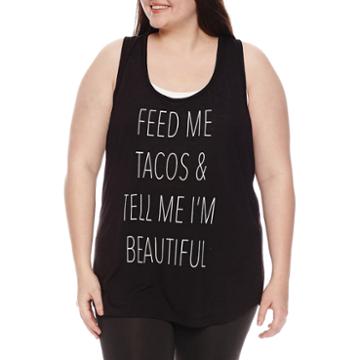 Chin-up Tank Top-juniors Plus